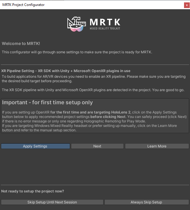 MRTK Configurator 2