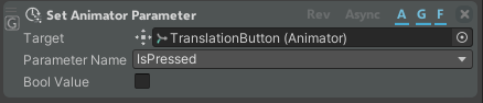 Set Animator Parameter Action