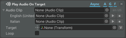 Play Audio on Target Action