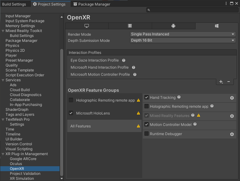 OpenXR Setup