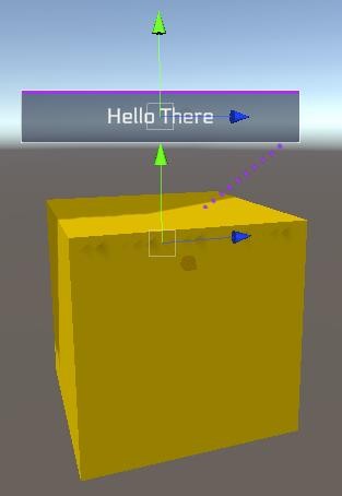Example of preview on target object