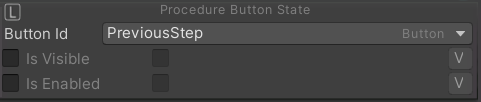 Procedure Button State Condition