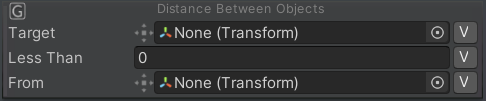 Distance Between Object Condition