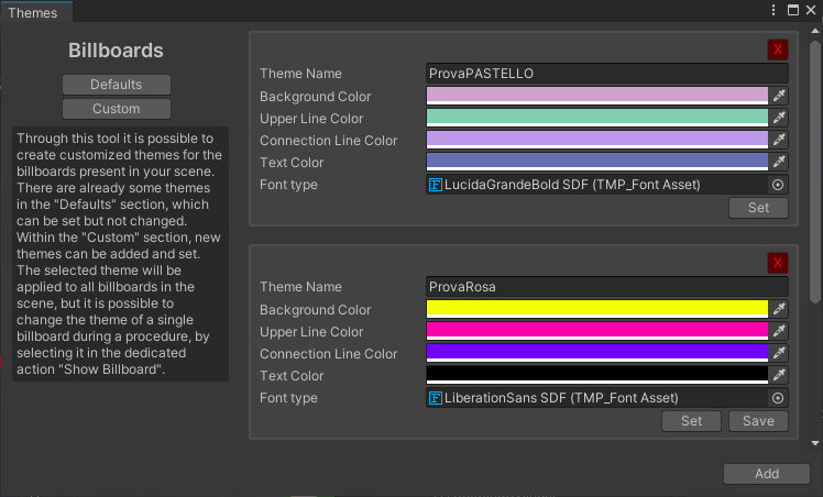Custom Themes Section