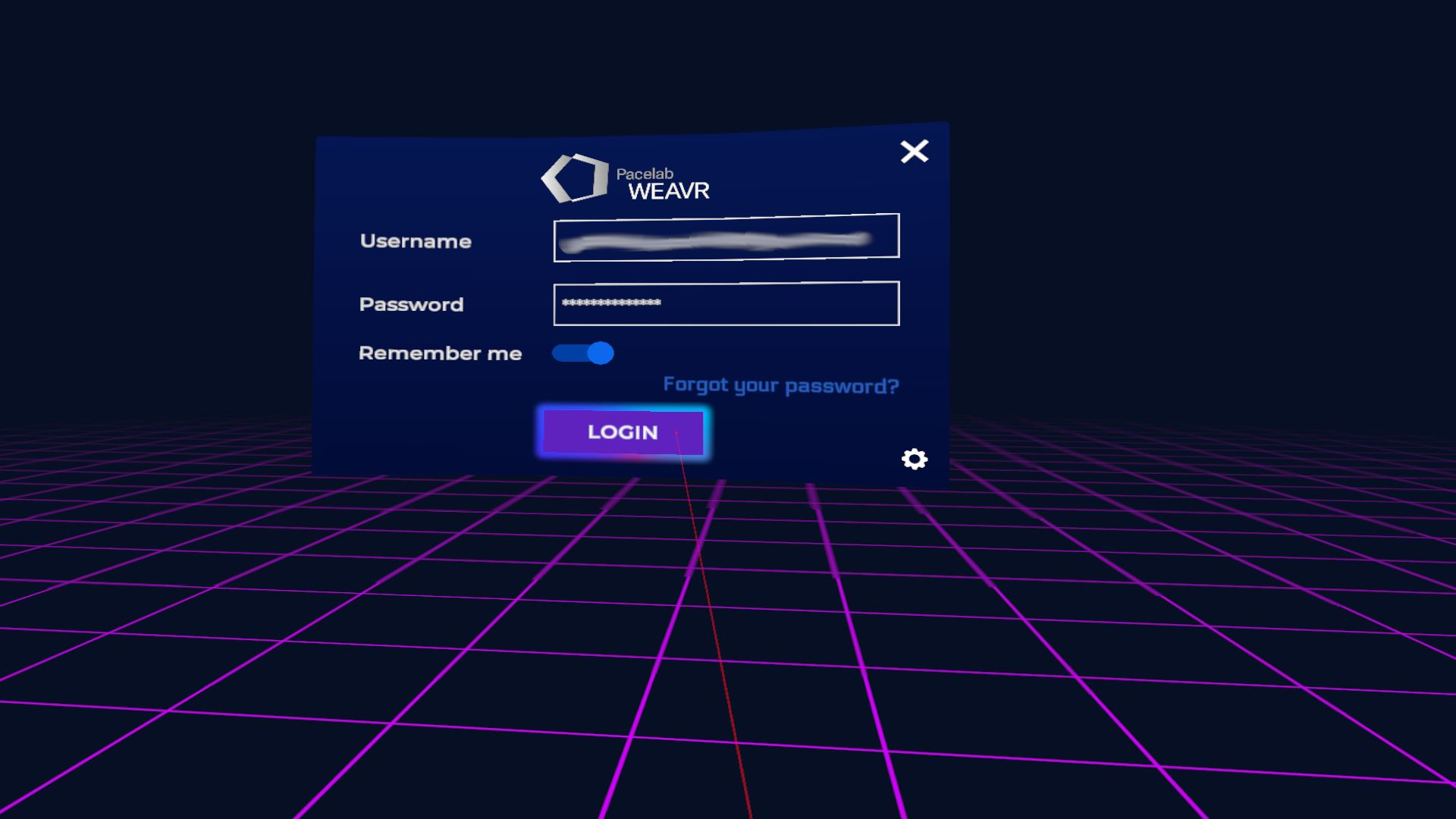 VR Login