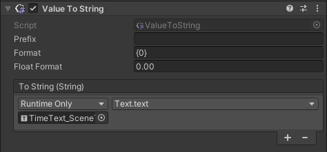 Value to String